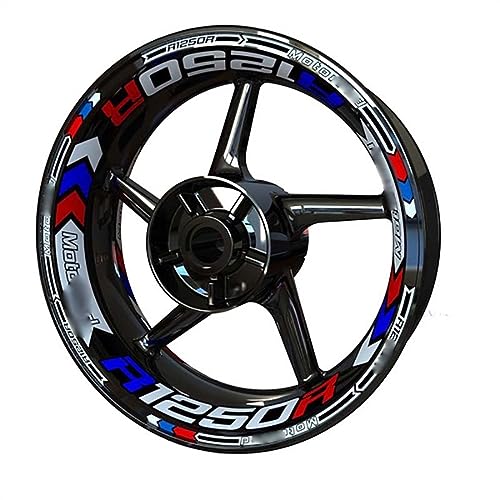GTUOEQV Dekorative Bande Motorrad Aufkleber Felgenaufkleber Für R1250R. Für R 1250 R Radaufkleber(A1) von GTUOEQV
