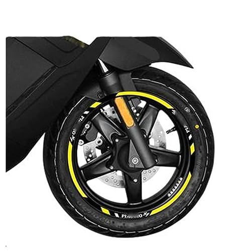 GTUOEQV Dekorative Bande Motorrad Rad Aufkleber Streifen Reflektierende Felge Für P&iaggio Für X7 Für P&iaggio Für X7 Rad Aufkleber(A4) von GTUOEQV