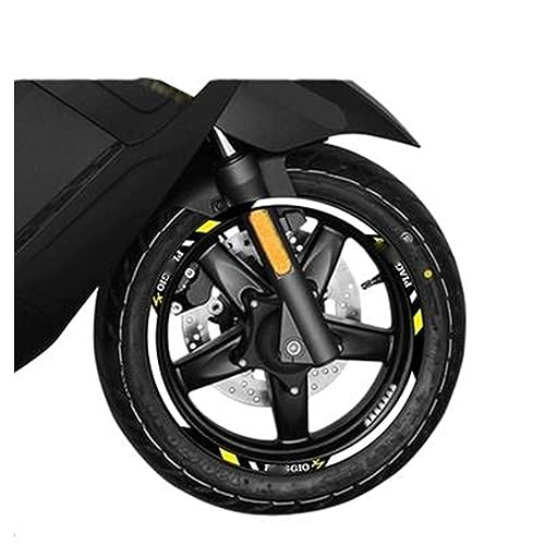 GTUOEQV Dekorative Bande Motorrad Rad Aufkleber Streifen Reflektierende Felge Für P&iaggio Für X7 Für P&iaggio Für X7 Rad Aufkleber(A5) von GTUOEQV