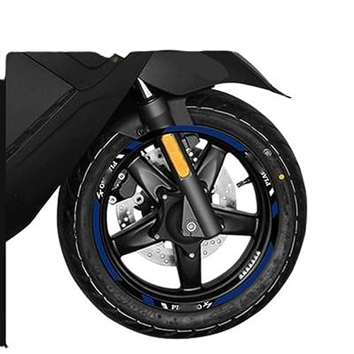 GTUOEQV Dekorative Bande Motorrad Rad Aufkleber Streifen Reflektierende Felge Für P&iaggio Für X7 Für P&iaggio Für X7 Rad Aufkleber(A6) von GTUOEQV