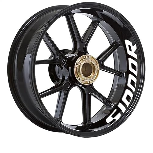 GTUOEQV Dekorative Bande Motorrad Selbstklebender Radaufkleber Reflektierend Für S1000R Für ZS 1000R Radaufkleber(A8) von GTUOEQV