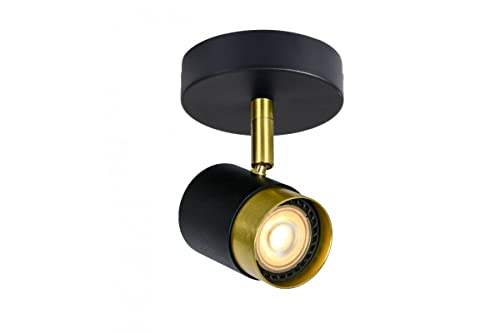 GTV lighting - Deckenleuchte ORIO - alluminium - LED Deckenlampe - IP20 - Deckenspot 1-flammig - schwenkbarer Deckenstrahler - Modern Strahler Deckenspot - schwarz von GTV