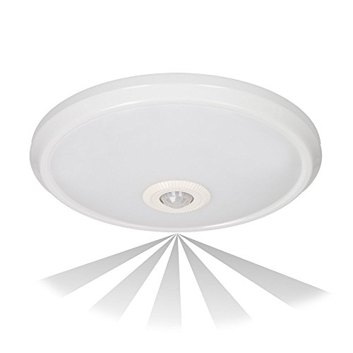 GTV lighting LED-Deckenleuchte ITALIA mit Bewegungssensor,6 W, 1200lm, IP20, AC220-240V, 50/60Hz, Abstrahlwinkel 36, Weiß, OS-ITL16W-LED von GTV