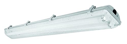 HELIOS 236 BIS LED Unterbauleuchte mit 2 LED Leuchtmittel G13 1200mm IP65 ABS/PS LD-HEL236B-30 gtv 5901867163349 von GTV