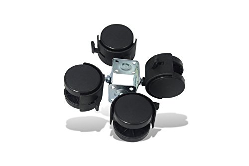 4x Möbelrollen mit Platte,Bremse Räder Lenkrolle Bockrollen Laufrollen 50mm 4x Möbelrollen mit Platte,Bremse Räder Lenkrolle Bockrollen Laufrollen 50mm von GTV