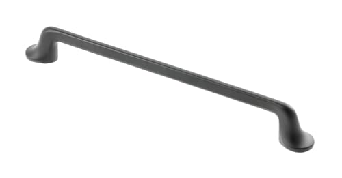 FOSUN GTV - Halterung FABRICIO - Abstand 128 mm - Griff Griffe Möbelgriffe Möbelgriff - Schwarz von GTV