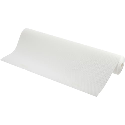 GTV - Schubladenmatte rutschfeste | Antirutschmatte für Schubladen I Schubladen Matte für Kühlschran Regale I Zuschneidbar Küchenschrankmatte Einlegematte Rutschhemmende I Weiß - 48 cm x 500 cm von GTV