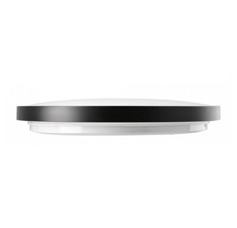 GTV Deckenleuchten 32 Watt LED Deckenleuchte IP54 für innen und Außen, rund, Ø 400 x, Neutralweiß, LED Deckenleuchte IP54 für innen und Außen in schwarz von GTV