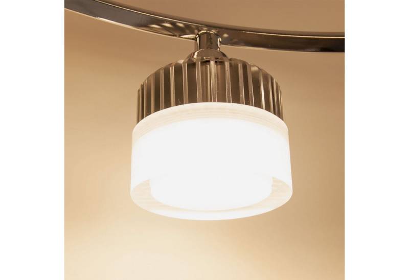 GTV Deckenleuchten Deckenlampen LED Wohnzimmerlampe Gestell chromfarben Warmweiß, Warmweiß, 25w, Warmweiß 3000K-3200K, Ø510 x 205 x 8BxH), rund, Aluminium von GTV