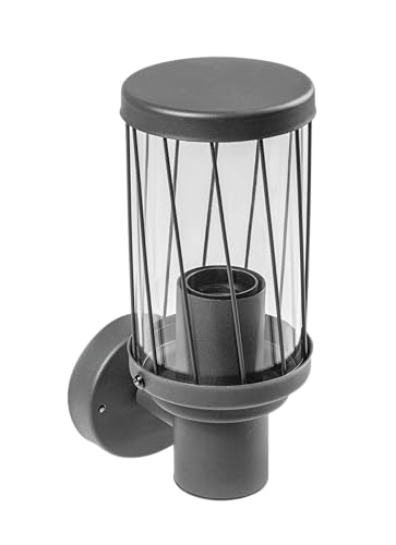 GTV - Gartenleuchte KERTA | Leuchten Aussen Wegeleuchte | Lampen für Außen Garten| E27, MAX.12W, AC220-240V, IP44 | Wandleuchte von GTV