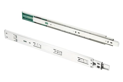 GTV - Schubladenschienen H45 VERSALITE PLUS+, Kugelführung mit Dämpfung, H=45mm, Schlitten min Soft-Close-Mechanismus, Belastbarkeit 40kg, Einfache und Schnelle Installation von GTV