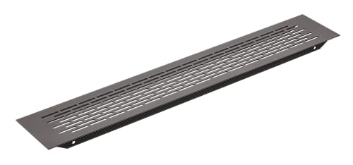 GTV - Kühlergrill W80, gerundet, 80 x 480, schwarz - Lüftungsgitter aus Aluminium von GTV