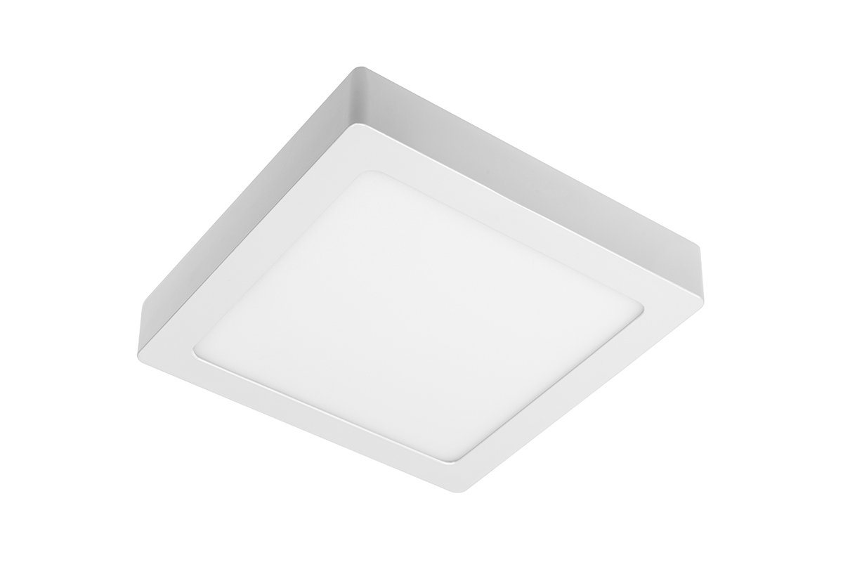 GTV LED Deckenleuchte LED Aufputz Deckenlampe Panel Deckenleuchte Rund, Neutralweiß, Eckig 22x22 cm, 1520 Lumen, Neutralweiß (4000 K) von GTV