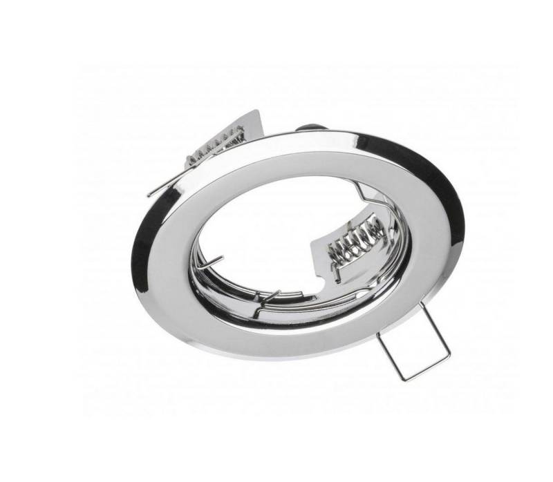 GTV LED Einbaustrahler LED Einbaurahmen Einbauring Metall Rahmen Rund für LED Spot Ø82mm, Rahmen für GU10 MR16 Lechte Außendurchmaß Ø82mm Lochmaß Ø68 mm von GTV