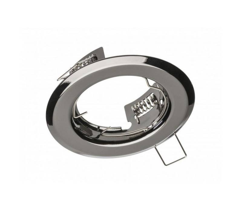 GTV LED Einbaustrahler LED Einbaurahmen Einbauring Metall Rahmen Rund für LED Spot Ø82mm, Rahmen für GU10 MR16 Lechte Außendurchmaß Ø82mm Lochmaß Ø68 mm von GTV