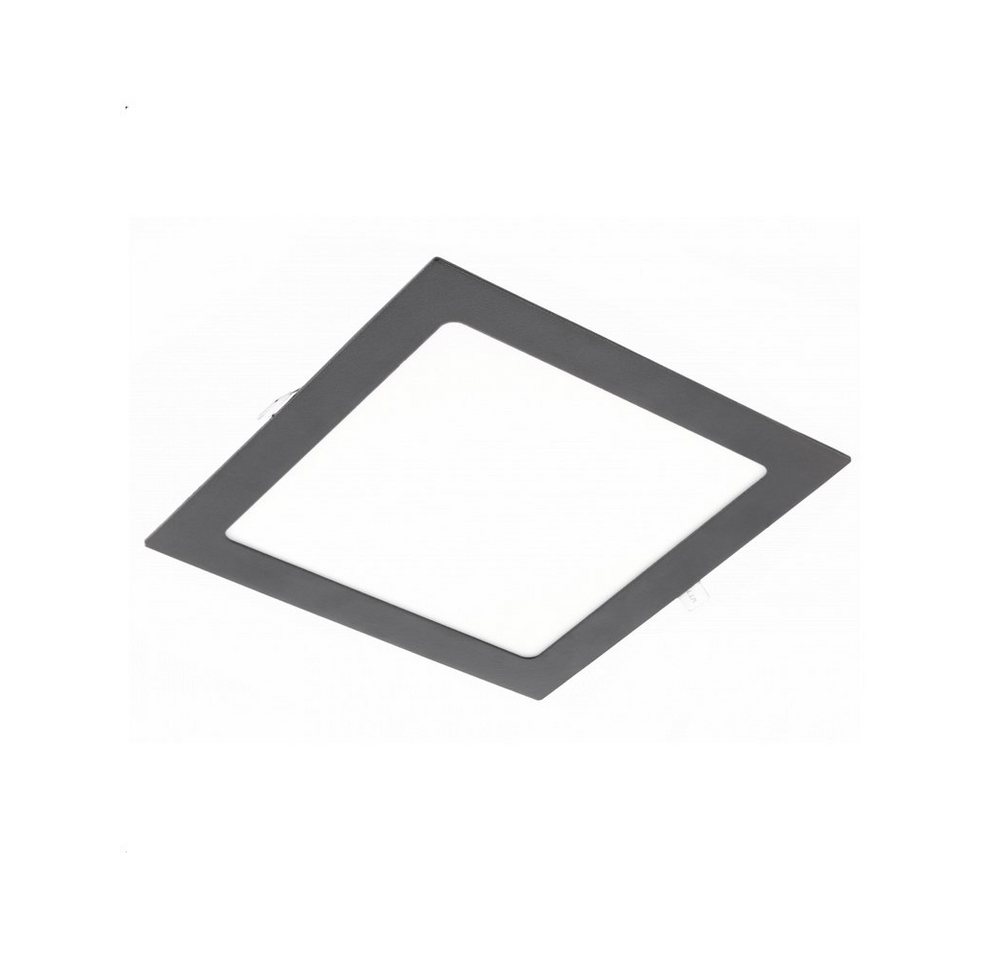 GTV LED Panel LED slim Panele einbaulechte Deckenleuchte Deckenleuchte 6 bis 24w, Maße: 17x17x2,2cm, Farbe: Schwarz, Lochmaß: 152-155mm, Aluminium GTV LED Panel LED slim Panele einbaulechte Deckenleuchte Deckenleuchte 6 bis 24w, Maße: 17x17x2,2cm, Farbe: Schwarz, Lochmaß: 152-155mm, Aluminium von GTV