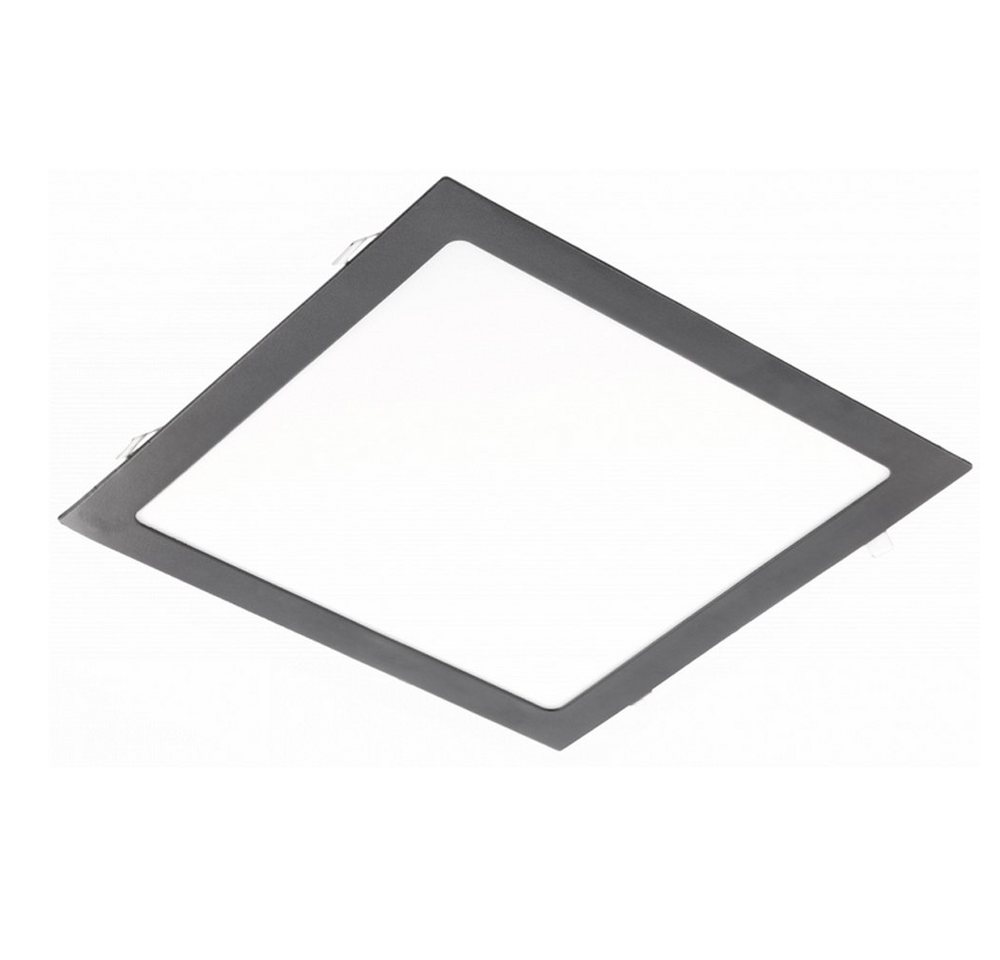 GTV LED Panel LED slim Panele einbaulechte Deckenleuchte Deckenleuchte 6 bis 24w, Maße: 30x30x2,2cm, Farbe: Schwarz, Lochmaß: 275-280mm, Aluminium GTV LED Panel LED slim Panele einbaulechte Deckenleuchte Deckenleuchte 6 bis 24w, Maße: 30x30x2,2cm, Farbe: Schwarz, Lochmaß: 275-280mm, Aluminium von GTV