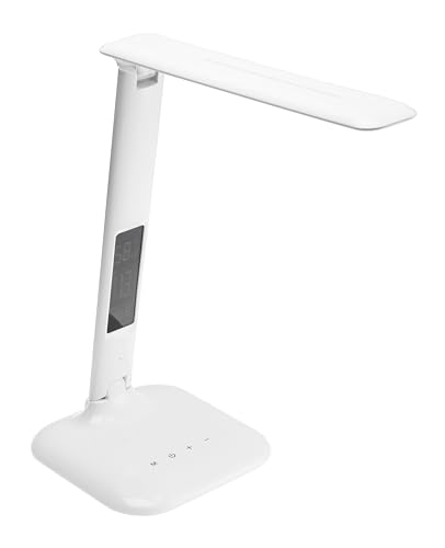 GTV LED Schreibtischlampe GALACTIC 5W 240lm 3 CCT Touch Dimmer Anzeige Uhr Kalender Temperatur Alarmfunktion 220-240V IP20 Weiß Modernes Design GTV LED Schreibtischlampe GALACTIC 5W 240lm 3 CCT Touch Dimmer Anzeige Uhr Kalender Temperatur Alarmfunktion 220-240V IP20 Weiß Modernes Design von GTV