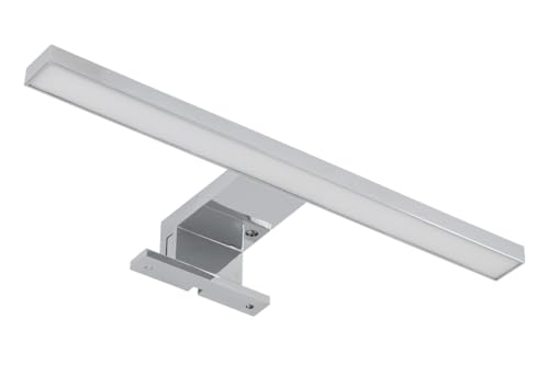 GTV LED Spiegelleuchte RADIUS II 5W 6500K IP44 Chrom – Aufsatzleuchte mit 30cm Ausleger für Badschränke – Kaltweißes Licht, 220-240V GTV LED Spiegelleuchte RADIUS II 5W 6500K IP44 Chrom – Aufsatzleuchte mit 30cm Ausleger für Badschränke – Kaltweißes Licht, 220-240V von GTV