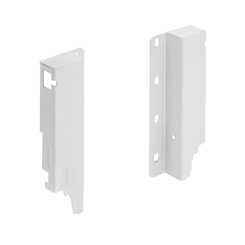 GTV - MBPRO Verbindungsstück Hinten I Kompatibel Mit Schubladensystem Modern Box Pro I Rückanschluss mit Höhe Medium H= 135mm I Solide Verarbeitung I Farbe Weiß von GTV