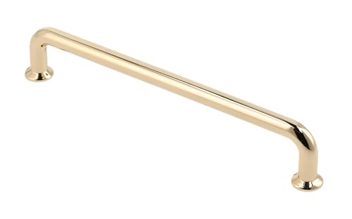GTV - Möbelgriff NORD | Griff Griffe Möbelgriffe | Lange 33,4 cm| Bohrlochabstand 32 cm |ZnAl |Gold glänzend von GTV