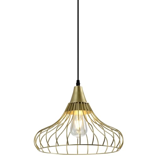 GTV Pendelleuchte LOTTE, Deckenleuchte, 2646, AC220-240V, 50/60Hz,1*E27, IP20,DURCHM. 33 CM, einzeln, gold GTV Pendelleuchte LOTTE, Deckenleuchte, 2646, AC220-240V, 50/60Hz,1*E27, IP20,DURCHM. 33 CM, einzeln, gold von GTV