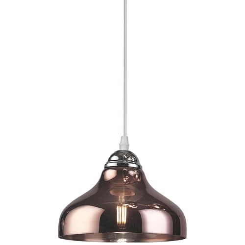 GTV Pendelleuchte MARITE, Deckenleuchte, 7108, AC220-240V, 50/60Hz, 1*E27, IP20, DURCHM. 26 CM, einfach, braun GTV Pendelleuchte MARITE, Deckenleuchte, 7108, AC220-240V, 50/60Hz, 1*E27, IP20, DURCHM. 26 CM, einfach, braun von GTV