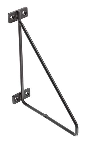 GTV Regalträger 21x17 cm I Schwarz matt I Retro Industrial Metall Wandträger I Regalhalter für Wandregal I PP-BAR-20M von GTV