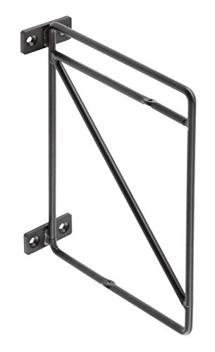 GTV Regalträger 21x17 cm I Schwarz matt I Retro Industrial Metall Wandträger I Regalhalter für Wandregal I PP-ROD-20M ROD von GTV
