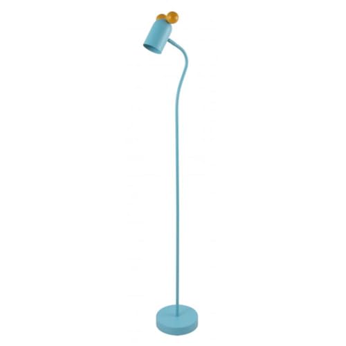 GTV - Stehleuchte MAUS - max.250V, 50/60Hz, 1*E27, max.25 W, IP20, Ø 8 cm, blau - Stehlampe Standlampe Kinderzimmer von GTV