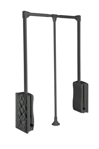 GTV - Stromabnehmer mit Öllift 545mm - 700mm - Kleiderlift mit Öldruckfeder Schrankbreite - grau - 100% Stahl von GTV