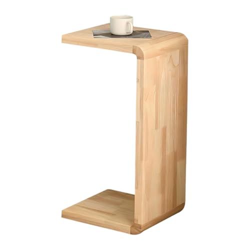 GTYMTTX Beistelltisch C-Form, moderner Sofatisch aus Holz, leicht zu bewegen, geschliffene lackierte Oberfläche, praktisch für Wohnzimmer oder Schlafzimmer GTYMTTX Beistelltisch C-Form, moderner Sofatisch aus Holz, leicht zu bewegen, geschliffene lackierte Oberfläche, praktisch für Wohnzimmer oder Schlafzimmer von GTYMTTX