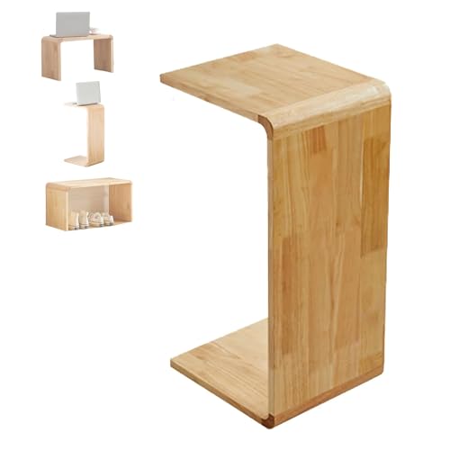 GTYMTTX Beistelltisch Couch, Stabiler U/C-Tisch aus massiver Eiche, Oberfläche geschliffen und lackiert, flexibel neben Sofa oder Sessel nutzbar GTYMTTX Beistelltisch Couch, Stabiler U/C-Tisch aus massiver Eiche, Oberfläche geschliffen und lackiert, flexibel neben Sofa oder Sessel nutzbar von GTYMTTX
