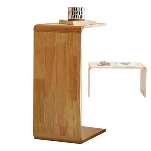 GTYMTTX Beistelltisch Couch, kompakter C-Form Tisch, geschliffene und lackierte Eichenoberfläche, flexibel neben Sofa, Sessel oder Bett einsetzbar GTYMTTX Beistelltisch Couch, kompakter C-Form Tisch, geschliffene und lackierte Eichenoberfläche, flexibel neben Sofa, Sessel oder Bett einsetzbar von GTYMTTX