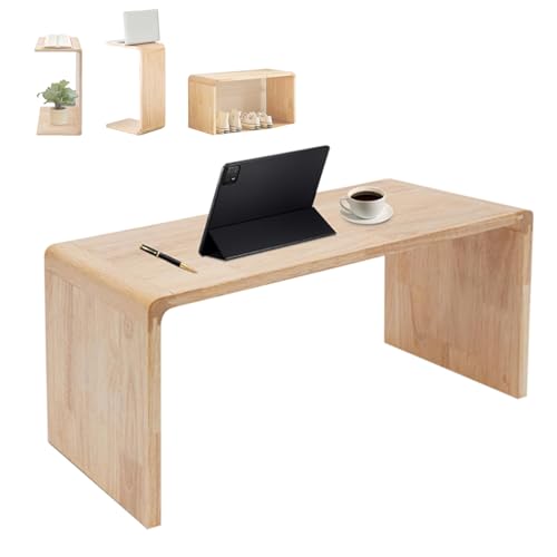 GTYMTTX Beistelltisch U/C-Form, kompakter Sofatisch aus massiver Eiche, leicht verschiebbar, ideal für Kaffee, Bücher oder Tablet 62x35x25 cm GTYMTTX Beistelltisch U/C-Form, kompakter Sofatisch aus massiver Eiche, leicht verschiebbar, ideal für Kaffee, Bücher oder Tablet 62x35x25 cm von GTYMTTX