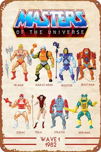GTZAOB HE Man Skeletor Wave 1 Poster Retro Metallschild Vintage Blechschild für Cafe Bar Home Wanddekoration 30,5 x 20,3 cm GTZAOB HE Man Skeletor Wave 1 Poster Retro Metallschild Vintage Blechschild für Cafe Bar Home Wanddekoration 30,5 x 20,3 cm von GTZAOB