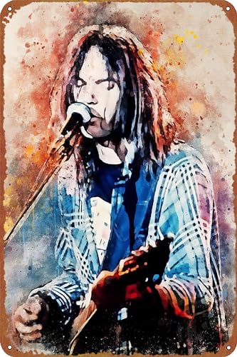 Neil Young Musikposter Metall-Blechschild, Retro-Wandschilder für Zuhause, Café, Bar, Pub, Wanddekoration, 20,3 x 30,5 cm Neil Young Musikposter Metall-Blechschild, Retro-Wandschilder für Zuhause, Café, Bar, Pub, Wanddekoration, 20,3 x 30,5 cm von GTZAOB