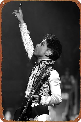 Prince Photos Of Rock Music Legends Prince Art Rock N Roll Rock Music Star Musik Poster Metall Blechschild Retro Wandschilder für Zuhause Cafe Bar Pub Wanddekoration 20,3 x 30,5 cm Prince Photos Of Rock Music Legends Prince Art Rock N Roll Rock Music Star Musik Poster Metall Blechschild Retro Wandschilder für Zuhause Cafe Bar Pub Wanddekoration 20,3 x 30,5 cm von GTZAOB