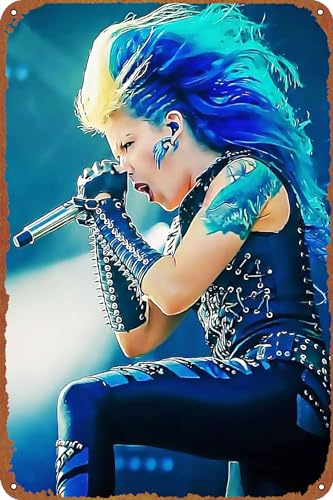 Queen Of The Stage Alissa White Gluz Metall-Blechschild Poster Vintage Kunst Wanddekoration 30,5 x 20,3 cm von GTZAOB