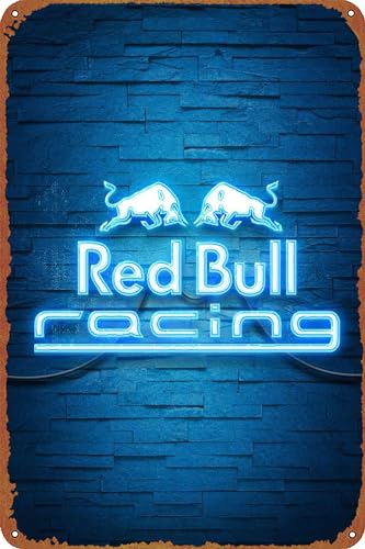 Red Bull Racing Poster, Retro-Metallschild, Vintage-Blechschild für Café, Bar, Zuhause, Wanddekoration, 30,5 x 20,3 cm Red Bull Racing Poster, Retro-Metallschild, Vintage-Blechschild für Café, Bar, Zuhause, Wanddekoration, 30,5 x 20,3 cm von GTZAOB