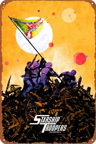 Starship Troopers Poster Retro Metallschild Vintage Blechschild für Cafe Bar Home Wanddekoration 30,5 x 20,3 cm Starship Troopers Poster Retro Metallschild Vintage Blechschild für Cafe Bar Home Wanddekoration 30,5 x 20,3 cm von GTZAOB