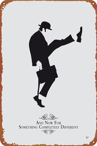 Vintage No01 My Silly Walk Poster Silly Monty Python Poster 20,3 x 30,5 cm Metallschild Retro Wanddekoration von GTZAOB