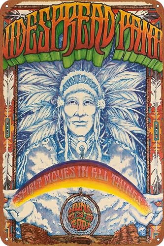 Widespread Panic – 2001 Poster Red Rocks Morrison Poster, Retro-Metallschild, Vintage-Blechschild für Café, Bar, Zuhause, Wanddekoration, 30,5 x 20,3 cm von GTZAOB