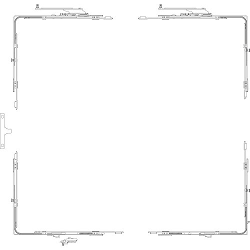 GU-966 PSK mZ Grundkarton Schere, Versatz 13 mm, rechts, Schema A/D/G/K von GU