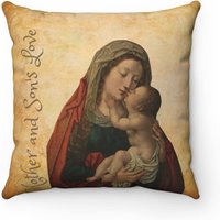 La Magnifica Gebet Katholiken Mutter Geschenk/Katholiken Geschenk/Religiöse Geschenk/Weihnachtsgeschenk Spun Square Kissen von GUADALUPECLOTHING