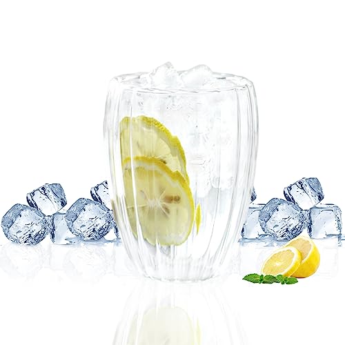 350ml-Latte Macchiato Gläser doppelwandig, Thermoglas aus Borosilikatglas, Spiralförmig Espressotassen Kaffeebecher Trinkgläser Capuccino, Kaffee, Tee, Latte Macchiato Gläser 350ml-Latte Macchiato Gläser doppelwandig, Thermoglas aus Borosilikatglas, Spiralförmig Espressotassen Kaffeebecher Trinkgläser Capuccino, Kaffee, Tee, Latte Macchiato Gläser von GUAHKUN
