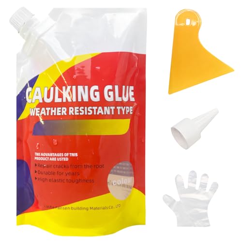 Caulking Glue, Beton Riss Wasserdicht Reparatur Dichtungsmittel, Rain Slab Concrete Crack Waterproof Repair Sealant, Wasserdichtes Reparaturmittel Für Betonrisse, Quick-Drying Sealing Adhesive (1) von GUAHKUN