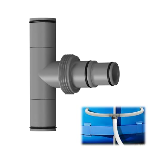 GUAHKUN 1.25/1 Bis 1.5 T-Stück Poolschlauch Verbinder Mit Gummiringen Schwimmbad-Software-Anschluss Für Poolschläuche Bewässerungssysteme 3-Wege T-Stück Ventil Robuster Kunststoff-Adapter (A) von GUAHKUN