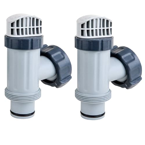 GUAHKUN Absperrventil, Absperrhahn Für Intex Pool | Pool Zubehör Kompatibel Mit Allen Anschluss Ø 38 Mm | Pool Plunger Ventil Für Oberirdischen Pool | Kolbenventile Pool Ersatzteile (2PCS) von GUAHKUN