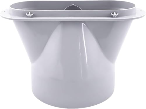 GUAHKUN Flacher Abluftschlauch Adapter Für 130mm 150mm Durchmesser Klimagerät Fenster Mobil Auto Kompatibel Schnelle Installation Langlebiges Design (C-13cm) von GUAHKUN